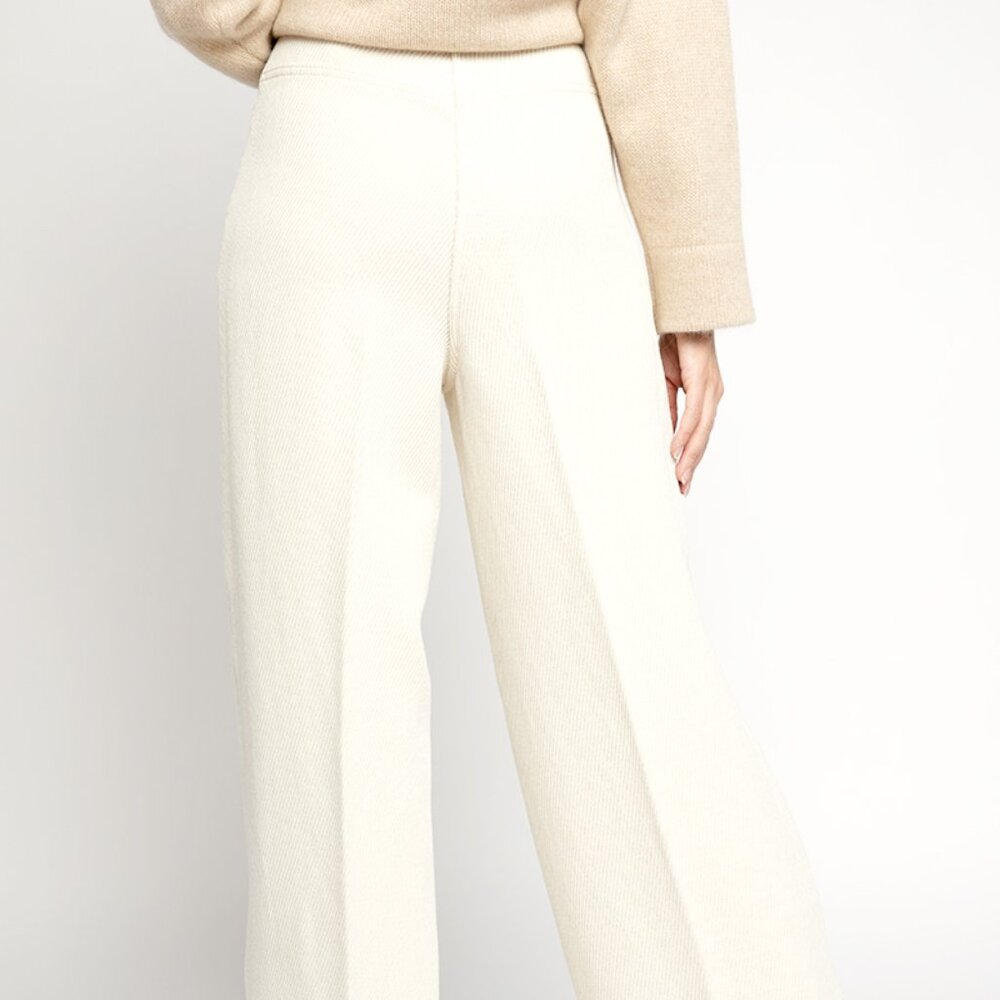 FORTE FORTE Wide Leg Pant in Ivory - Picture 5 of 7